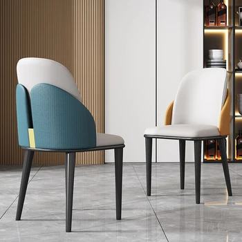 Дизайнерска маса за Хранене, стол За апартамента е Класически Минималистичные Салонные Меки Столове Кухненски Скандинавските Шезлонги Salle Manger Мебели за дома