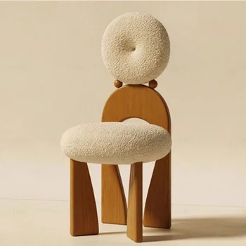 Дървени детски кът столове, Дизайн на ресторанта, Тоалетка за грим, Дървен стол, Nordic Mobile Taburete Madera, Мебели за ресторант
