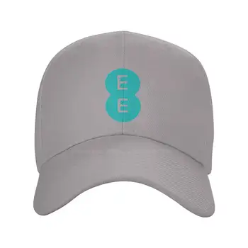 Ежедневни деним шапка с графичен принтом EE, Вязаная капачка, бейзболна шапка