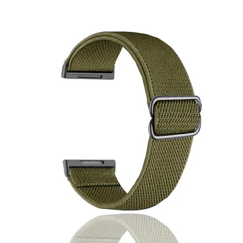 Еластичен ремък за Fitbit Versa, 3/4 найлонови сменяеми каишки за смарт часа Fitbit Versa 2/Charge 5, каишка за смарт часа