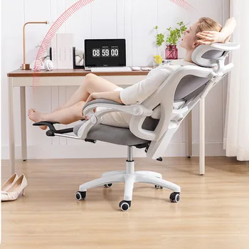 Ергономичен Дизайн на офис стол, Кожен Въртящо се кресло за Геймъри, Мобилни компютри, Silla Escritorio Офис, на Игралното седалка с облегалка