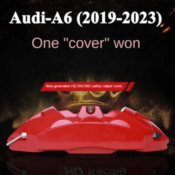 За Audi A6 Покриване на спирачното превоз на автомобила 3D алуминиев комплект Модификация на предното и задното колела Украса 2019 2020 2021 2022 2023