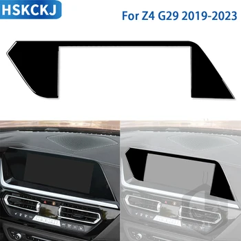 За BMW Z4 G29 2019 2020 2021 2022 Аксесоари Лъскава черна пластмаса, Покритие на централната навигационния панел на вътрешността на Колата Стикер за Декорация