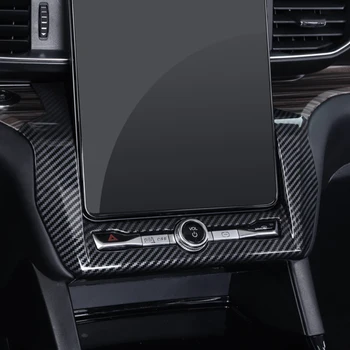 За Ford Explorer U625 2020-2023 Аксесоари Централна панел Дръжка Рамка Стикер на кутията Тапицерия Тапицерия ABS Въглеродни влакна