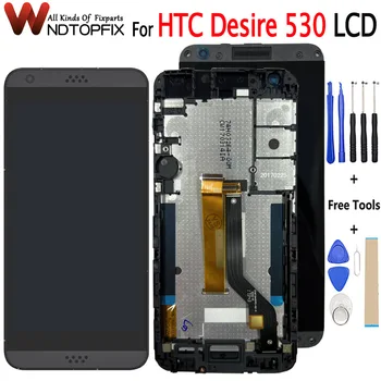 За HTC Desire 530 LCD Сензорен дисплей Дигитайзер В Събирането на Дубликат Част С Рамка За Desire 530 D530u HTCD160LVW LCD
