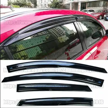 За Honda Civic Седан 2006-2011 4 бр. Черни Странични прозорец очила, за защита от дъжд, Дефлектори, автомобилни аксесоари