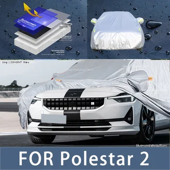 За Polestar 2 Външна защита на Пълни автомобилни седалките Снежна покривка козирка Водоустойчив прахозащитен външни автомобилни аксесоари