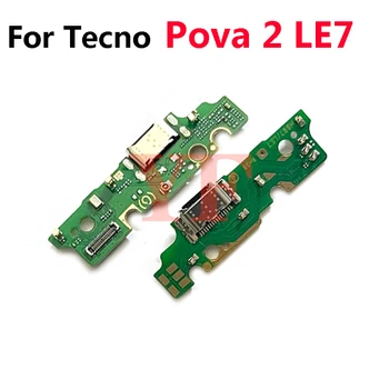 За Tecno Pova 2 3 LD7 LE7 LF7n LF7 USB Такса Зарядно Устройство Зарядно устройство за Зареждане на Порт на Конектор Гъвкав Кабел