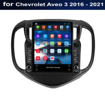 За Tesla Стил 2Din Android 12 Автомобилен Радиоприемник За Chevrolet Aveo 3 2016-2035 Мултимедиен Плейър GPS Стерео Carplay DSP Камера