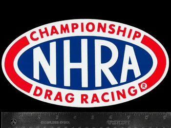 За x2 NHRA National Hot Rod Association Drag Racing - Оригинален реколта стикер L