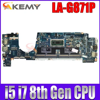 За лаптоп Dell Latitude 7400 дънна Платка с процесор i5 i7 8-то поколение EDC40 LA-G871P дънна Платка CN-0DCM71 CN-0FHPJ8 0G2KKX дънната платка