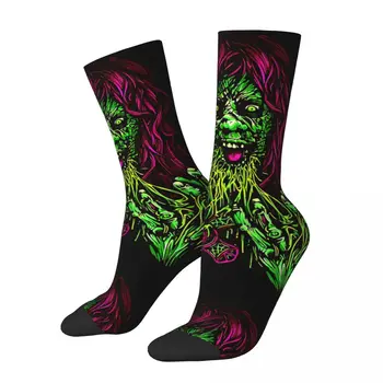 Забавен щастлив чорап за мъже, графичен филм на ужасите 