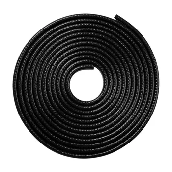 Защитно уплътнение за автомобилни гумени облицовки, бяла инкрустация (черен)