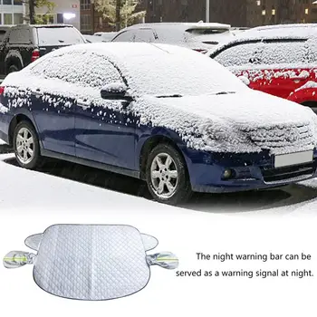 Зимата снежната покривка на предното стъкло, автомобилни противообледенительные калъфи за зимна защита на автомобила, външна защита, снежната покривка с магнит