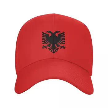 Знаме на Албания, бейзболна шапка с орел, дамски мъжки дишаща албанска гордост, шапка за татко, спортни шапки от слънцето