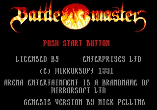 Игрална карта Battle Master 16 Бита MD за Sega Mega Drive за Genesis
