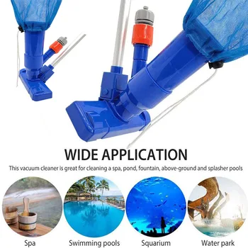 Инструмент за почистване на басейна Вакуумно корона Преносим Смукателния филтър за басейн, аксесоари за почистване на чантата ЕС