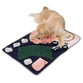 Интерактивна игра за кучета, играчки-пъзели, Обогащающий Подложка за бавното Ядене, цветни подложки за хранене