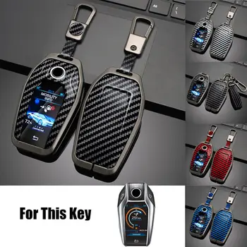 Кожен Калъф-ключодържател От Сплав С TPU с брелоком за ключове За BMW 5 6 7 I8 G30 GT X3 X4 X5 730Li 740Li 750Li 760Li 740