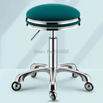 Козметичен стол шкивный стол осъществяване поща коса стол, фризьорски стол, фризьорски салон специална въртяща пейка Стол от неръждаема стомана