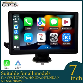 Кола MP4 Радио Carplay Android Плейър За Автомобил Видео Android Мултимедия Безжичен GPS Навигация Стерео следи GPS Auto No 2din DVD