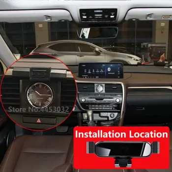 Кола за мобилен телефон за Lexus RX 2015-2021yr LHD отдушник GPS Гравитационната Специална поставка за монтиране на Навигационни скоба Аксесоари