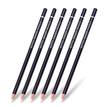 Комплект от 6 бели моливи-ластиков Prmeium Комплект за рисуване на скици, Цветни моливи