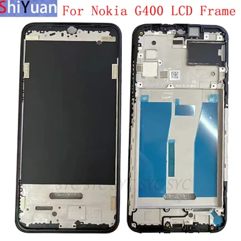 Корпус Средната рамка LCD панел за мобилен телефон Nokia G400 Метална LCD рамка за Резервни части