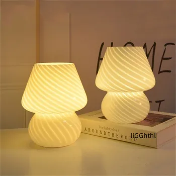 Креативна настолна лампа с димер, модерен грибовидный настолна лампа LED за декорация на дома, спални