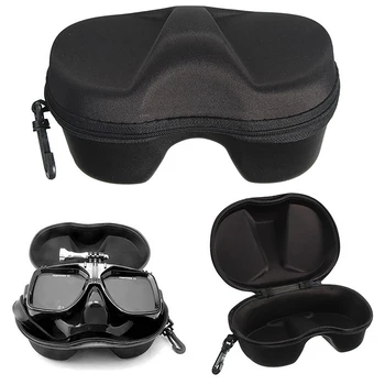 Кутия за съхранение на очила за гмуркане Комплект за гмуркане Многофункционална Предна капачка Калъф за тръба с цип за гмуркане