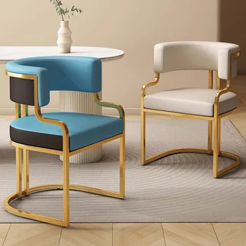 Кухненски кът, столове за трапезария Nordic Lounge Сватбени дизайнерски трапезни столове за дейности Уникални шезлонги, мебели за зала