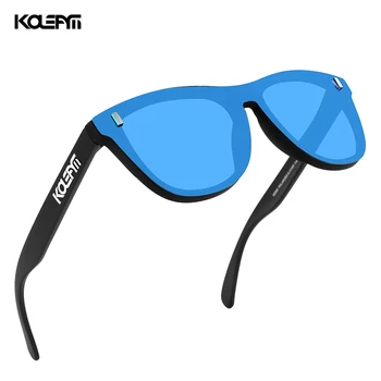ЛУКСОЗНИ Слънчеви очила KDEAM В TR90 рамка С огледални поляризирани лещи, туристически очила, Мъжки Спортни Слънчеви Очила, дамски слънчеви Очила С футляром KD260