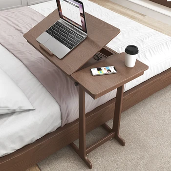 Легло от масивно дърво бюро сгъваемо легло, приставной масичка за домашно компютърно бюро за лаптоп спалня общежитието в мързелив диван малък сгъваем компютърна маса