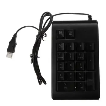 Лека здрава компютърна клавиатура за лаптоп, цифрова клавиатура USB за домашния Офис P9JB