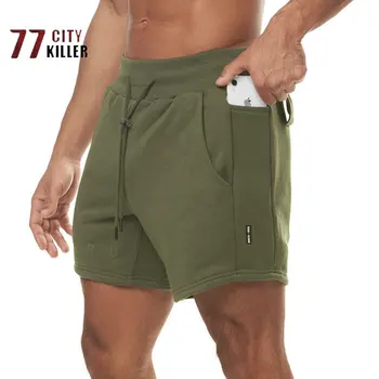 Летни мъжки ежедневни свободни шорти, абсорбиращи потта и дишащи Капри с множество джобове, мъжки спортни панталони за фитнес Ropa