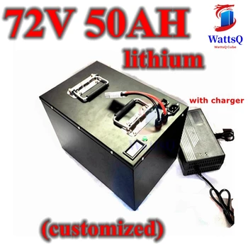 Литиево-йонна батерия с голям капацитет 72v 50Ah без литий 72v 60ah за 4500 W слънчева енергия на АВТОБУСА EV източник на захранване кемпер + зарядно устройство 8A