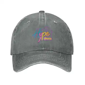 Логото на Hype House С графичен лого на марката, висококачествен деним, шапка, вязаная капачка, бейзболна шапка