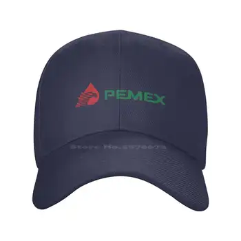 Логото на Pemex С графичен лого на марката, висококачествен деним, шапка, вязаная капачка, бейзболна шапка