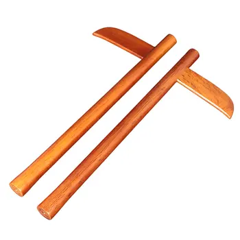 Масивна дървена пръчка за бойни изкуства-Ушу, двойни патерици, Айкидо, Кендокан, тренировъчен подпори за cosplay