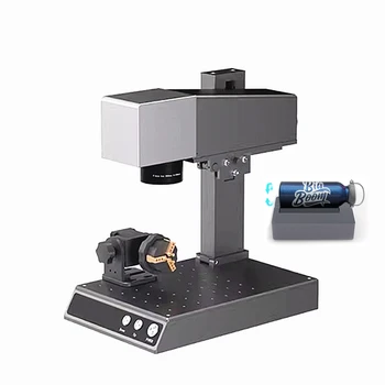 Мини Лазерен нож 10 W Настолен лазерен гравиране машина с ЦПУ Принтер 0,001-0,05 мм Ширина на 1064 NM Червен светлинен маркер с въртяща ос