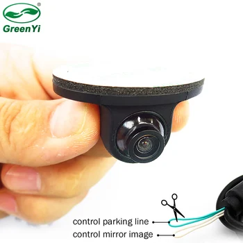 Мини камера за помощ при паркиране с въртене на 360 градуса HD CCD, камера за преден/страничен/за обратно виждане За авто DVD монитор