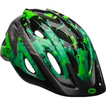 Младежки каска Green Pixels за момчета, черен, 8+ (54-58 см.), велосипеден шлем, каска за шоссейного велосипед, каска за скутери, велосипеди шлем Casco par