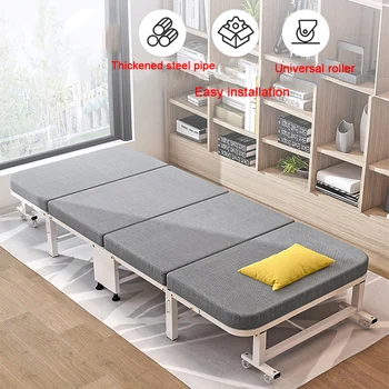 Многофункционална спалня 189 *80*27 см, единични сгъваеми легла, Преносими Офис стол за почивка по време на обедната почивка, проста мебели за дома за възрастни