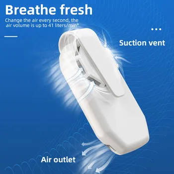 Множество портативна маска за фен на въздушния филтър на клипсе акумулаторна батерия USB оразмеряване с мини вентилатор, носене на освежители за въздух