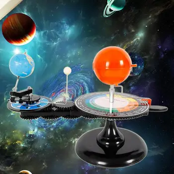 Модел на Слънчевата система направи си САМ Глобус на Земята, Слънцето, Луната Орбита и Планетариум модул за Обучение за Детето си Детска Играчка Астрономия Научен Комплект Обучение