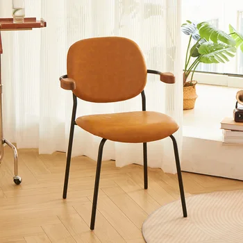 Модерен кът за стол с тапицирана седалка Творчески Висящи Столове за хранене Nordic Light Луксозно кресло С минималистичен облегалка