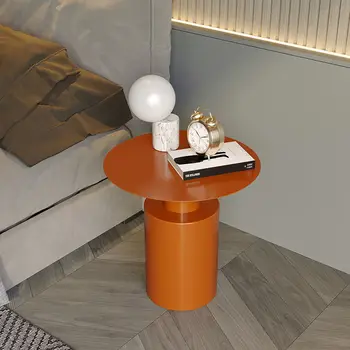 Модерна минималистичная нощно шкафче от ковано желязо, обикновена маса за съхранение в спалнята, модерен ъглово бюро за съхранение в хола