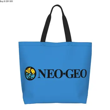 Модерна чанта-тоут с логото на Neo Geo, Моющаяся холщовая чанта-купувач Neogeo Arcade