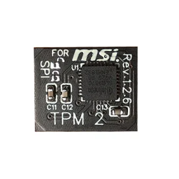 Модул за кодиране за сигурност TPM 2.0 Дистанционно карта 12 Пин SPI TPM2.0 сигурност Модул за дънната платка MSI