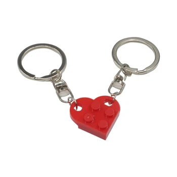 Момче И Момиче В тон Кирпичику във формата На Сърце, Скъп пръстен за ключове, Свети Валентин, Приятелство двойки, който привлича вниманието на ръчния багаж